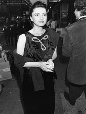 Emma Samms attending a Wayne